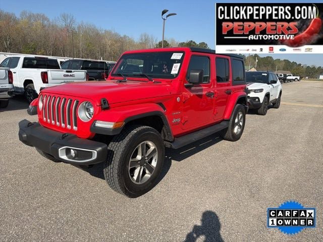 Used 2022 Jeep Wrangler Unlimited Sahara w/ LED Lighting Group image 1