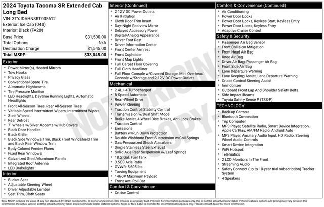 Used 2024 Toyota Tacoma SR RWD image 27