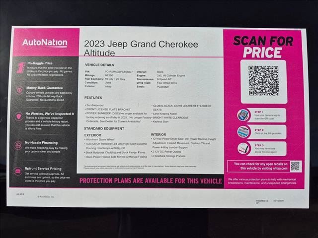 Used 2023 Jeep Grand Cherokee Altitude AWD/4WD image 24