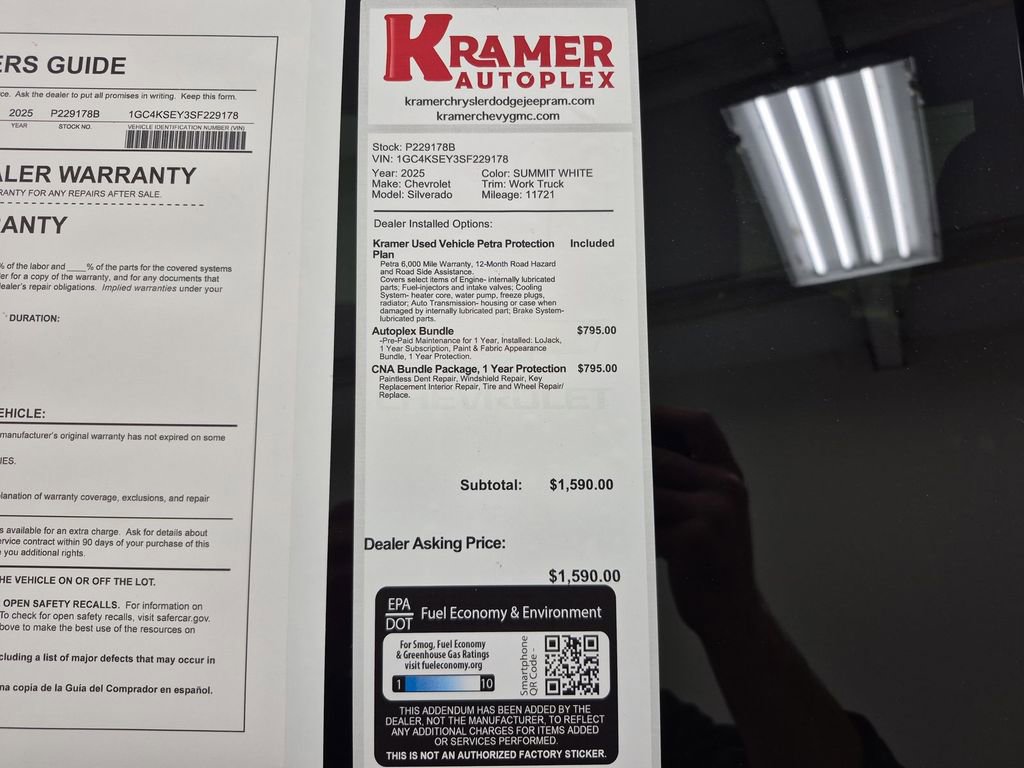 Used 2025 Chevrolet Silverado 3500 W/T w/ WT/CX Safety Package image 35