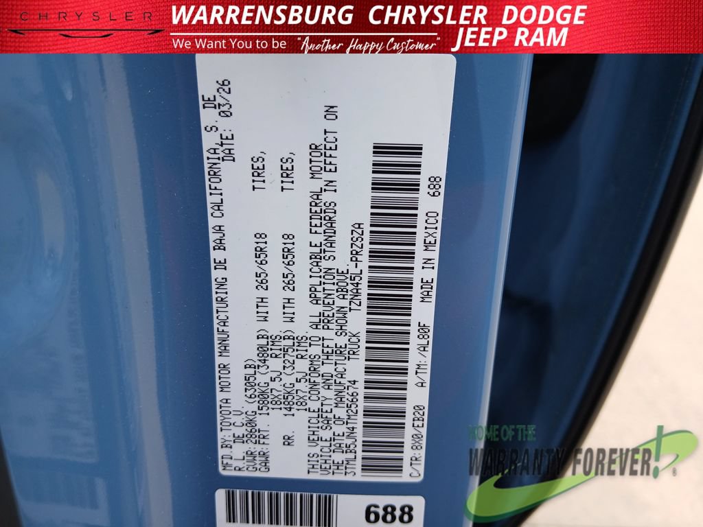 Used 2026 Toyota Tacoma Limited AWD/4WD image 11