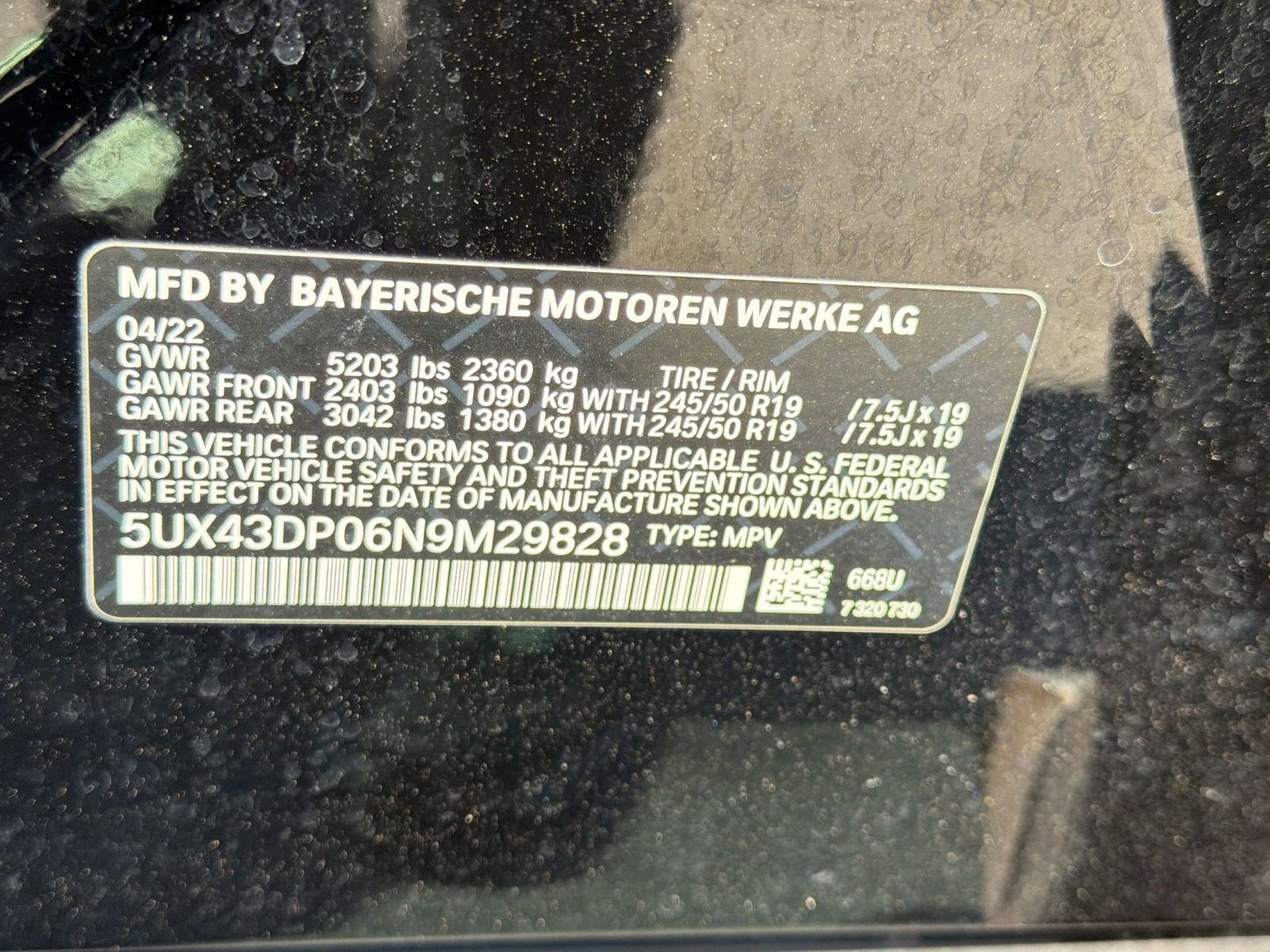 Used 2022 BMW X3 sDrive30i w/ Convenience Package RWD image 19