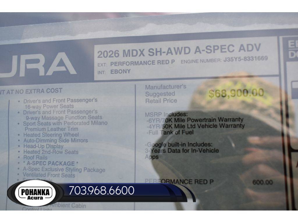 New 2026 Acura MDX A-Spec AWD/4WD image 41
