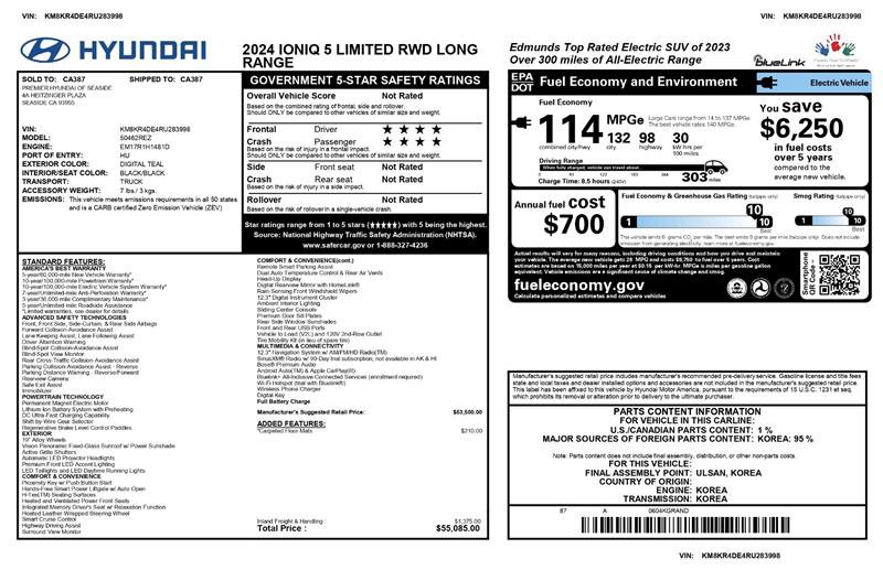 Used 2024 Hyundai Ioniq 5 Limited image 46