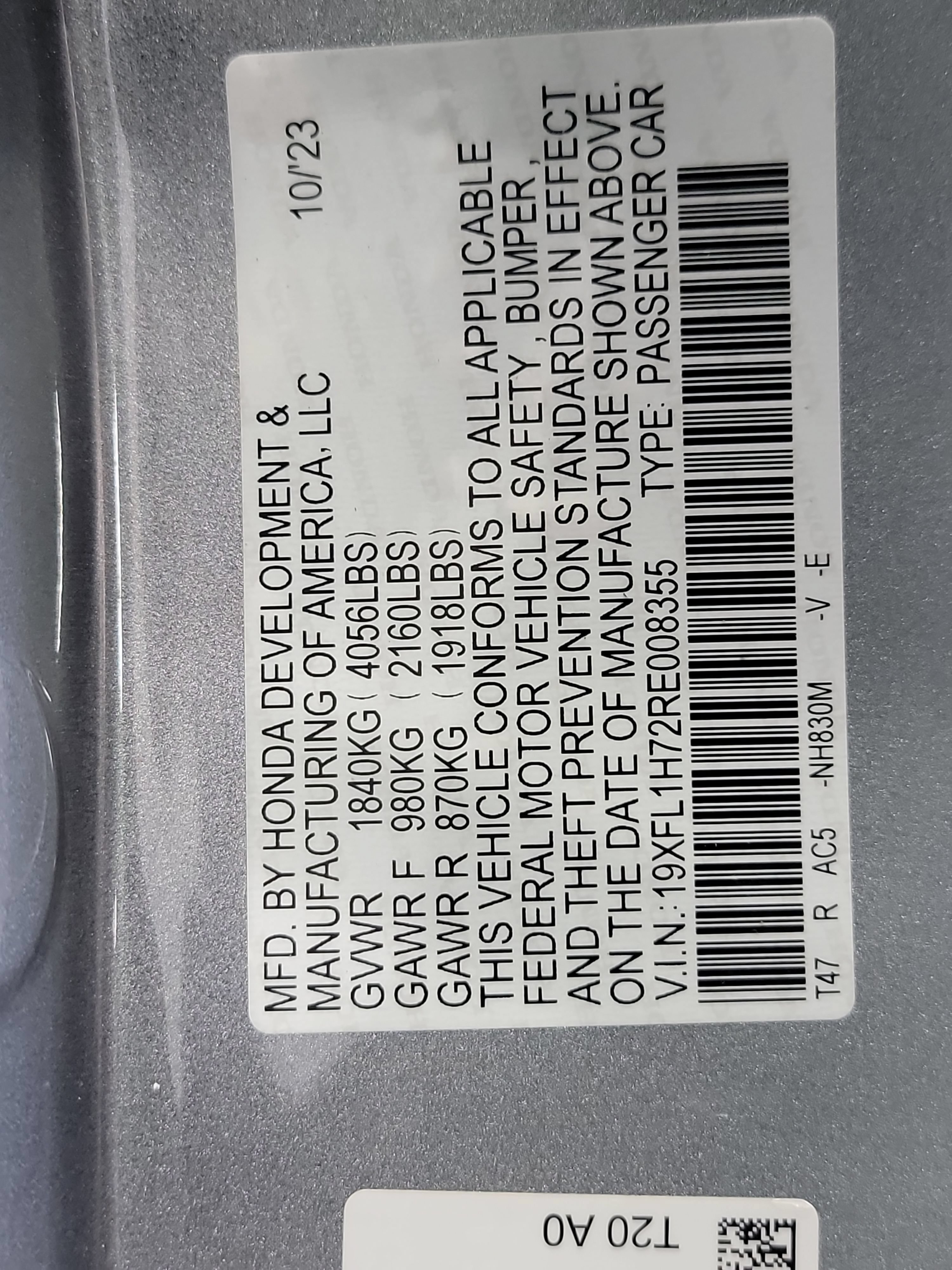 Certified 2024 Honda Civic EX-L image 33