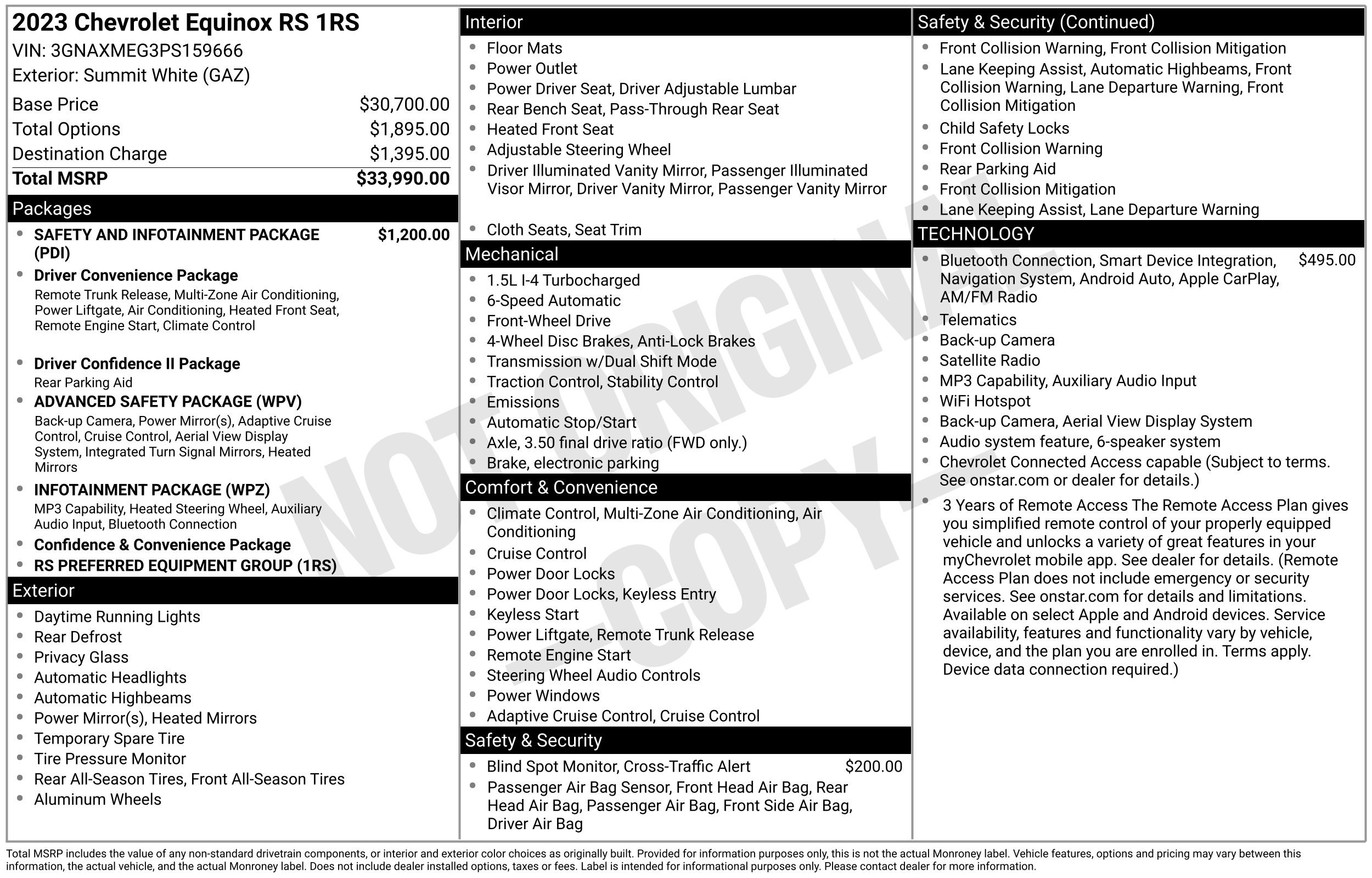 Used 2023 Chevrolet Equinox RS FWD image 44
