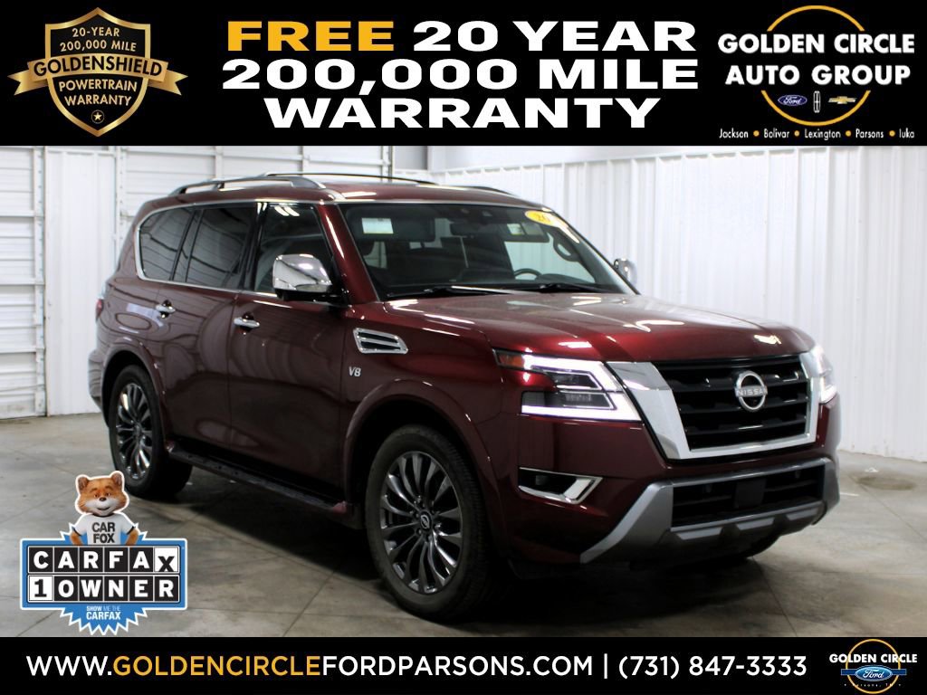 Used 2022 Nissan Armada Platinum w/ Captain's Chairs Package image 1
