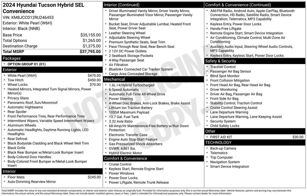 Certified 2024 Hyundai Tucson SEL AWD/4WD image 32