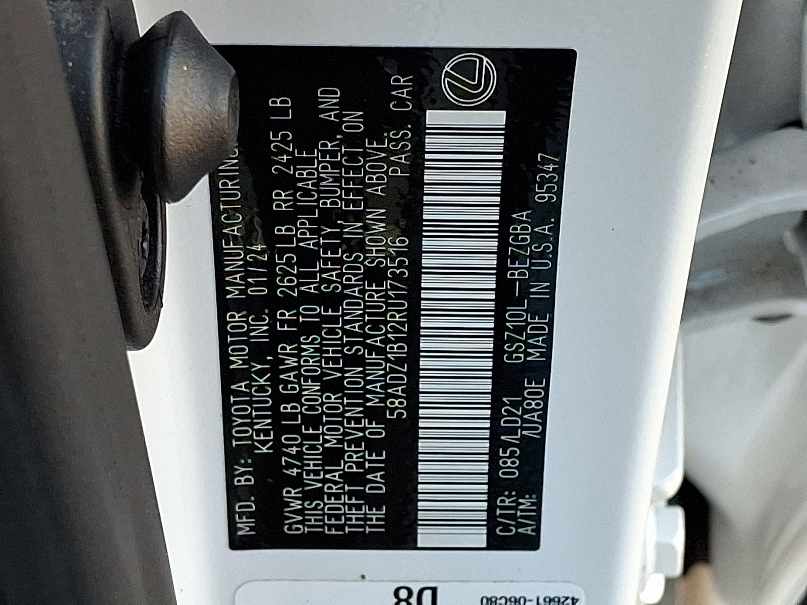 Certified 2024 Lexus ES 350 w/ Premium Package FWD image 27