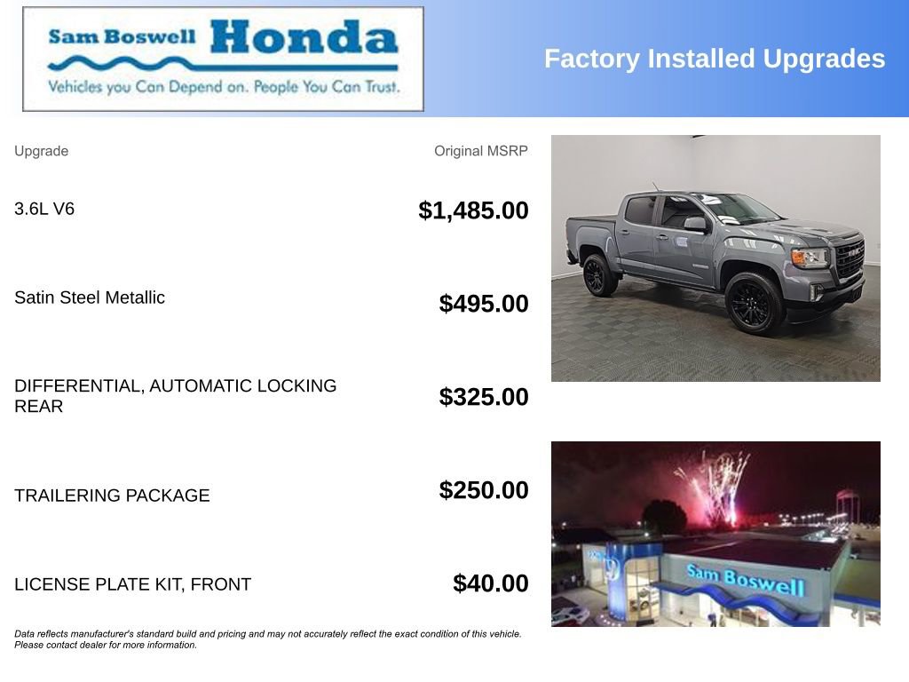 Used 2022 GMC Canyon Elevation w/ Trailering Package image 4