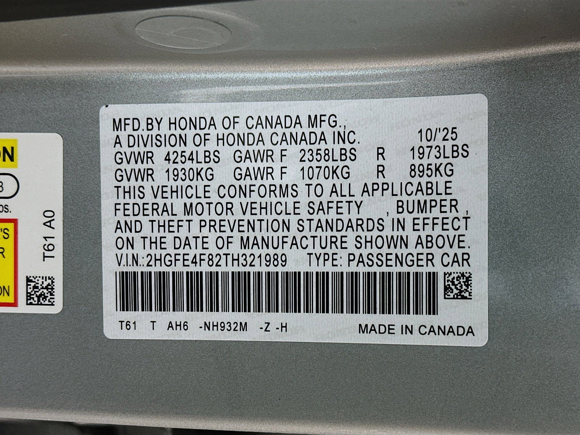 New 2026 Honda Civic Sport image 31