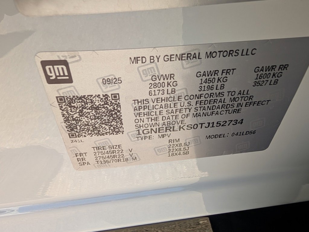 New 2026 Chevrolet Traverse RS w/ LPO, Floor Liner Package image 23