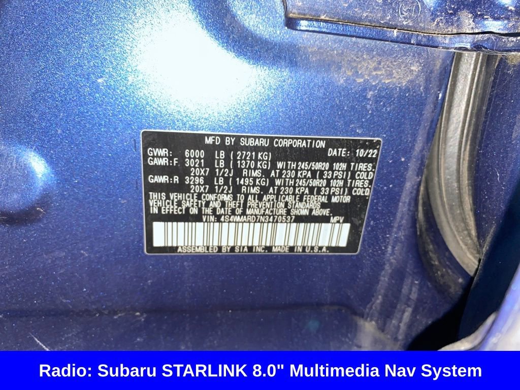 Certified 2022 Subaru Ascent Touring image 16