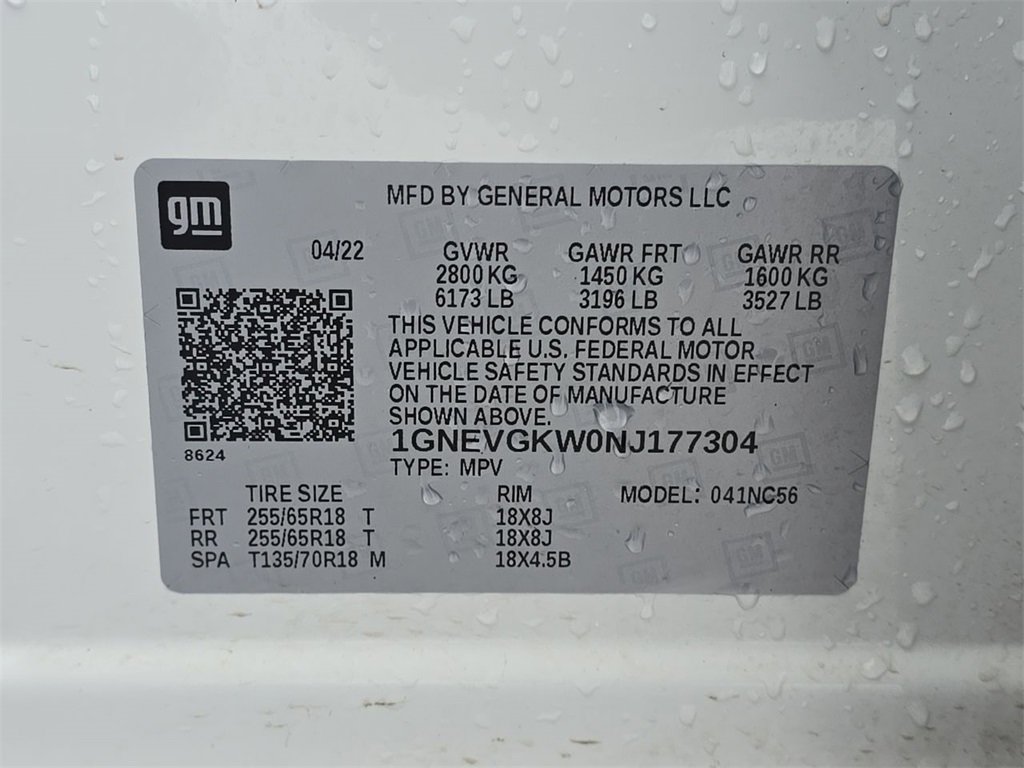 Certified 2022 Chevrolet Traverse LT w/ Midnight/Sport Edition image 35