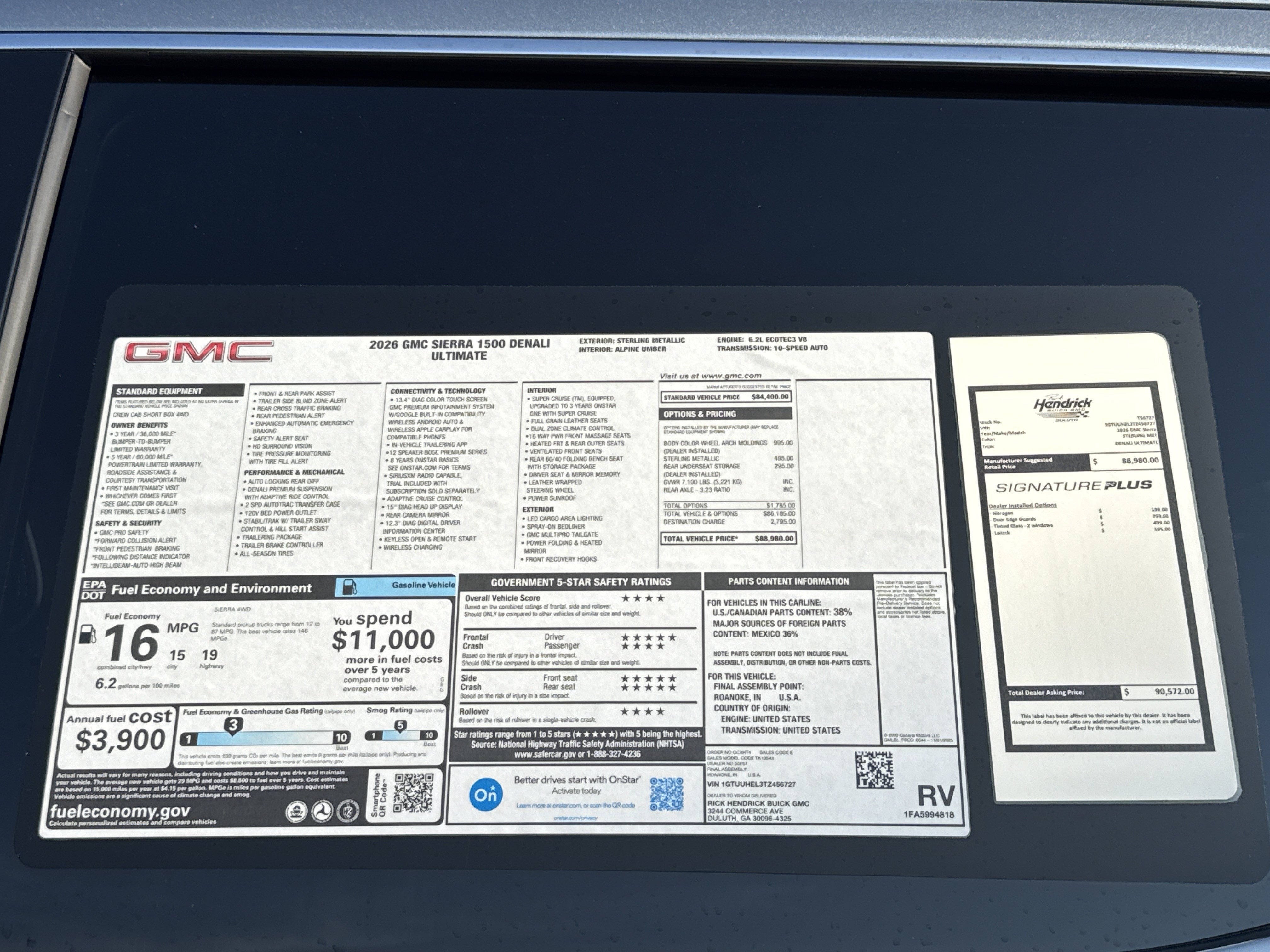New 2026 GMC Sierra 1500 Denali Ultimate AWD/4WD image 39