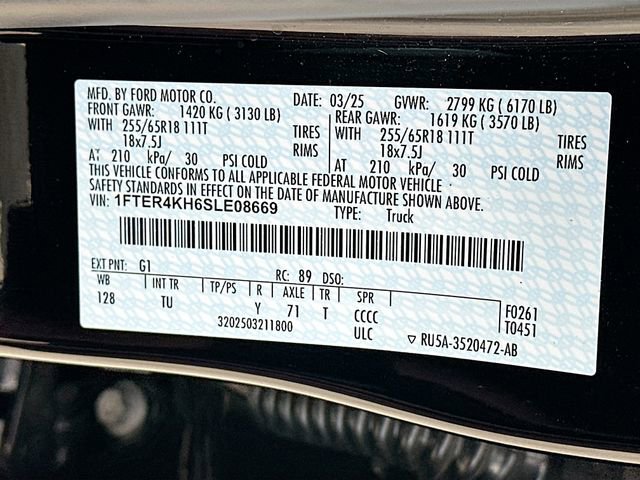 Used 2025 Ford Ranger Lariat w/ Advanced Towing Package image 30