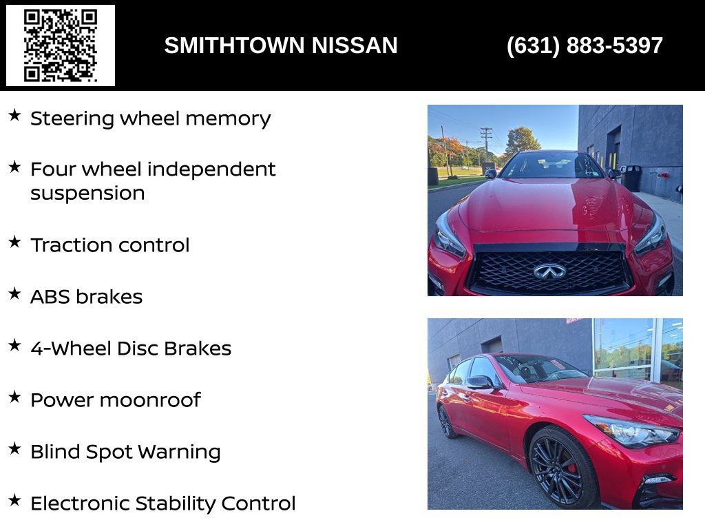 Used 2023 INFINITI Q50 Red Sport 400 AWD/4WD image 9