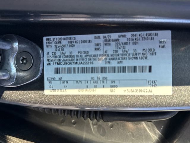 Used 2021 Ford Escape SE w/ Convenience Package AWD/4WD image 29