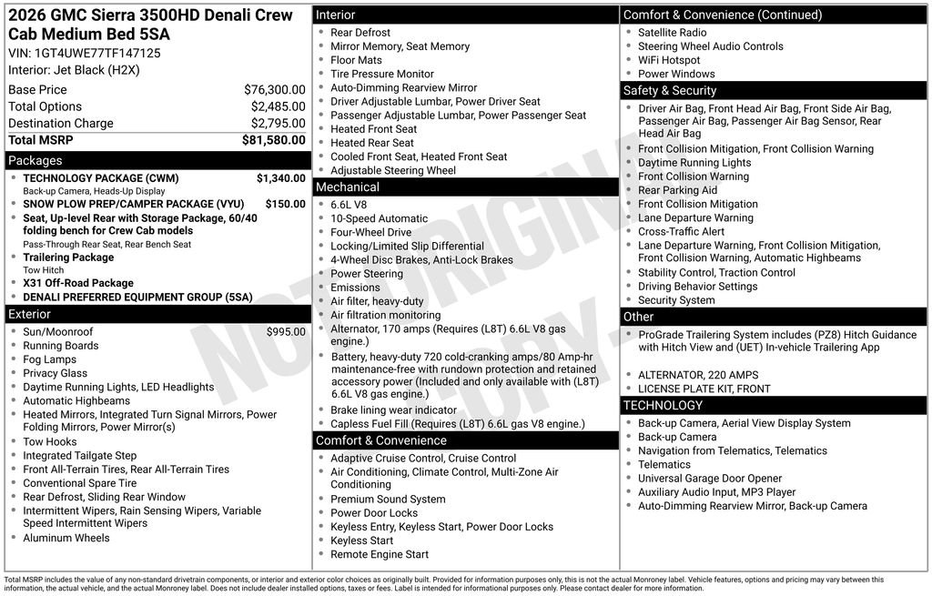 New 2026 GMC Sierra 3500 Denali w/ Technology Package image 4