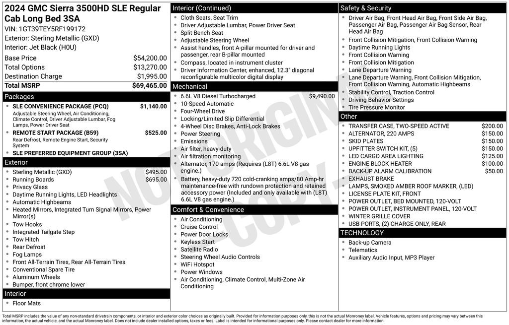 Used 2024 GMC Sierra 3500 SLE w/ SLE Convenience Package AWD/4WD image 41