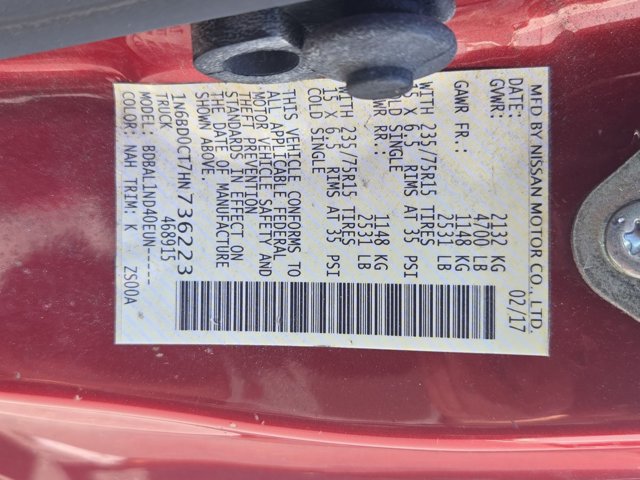 Used 2017 Nissan Frontier S RWD image 13