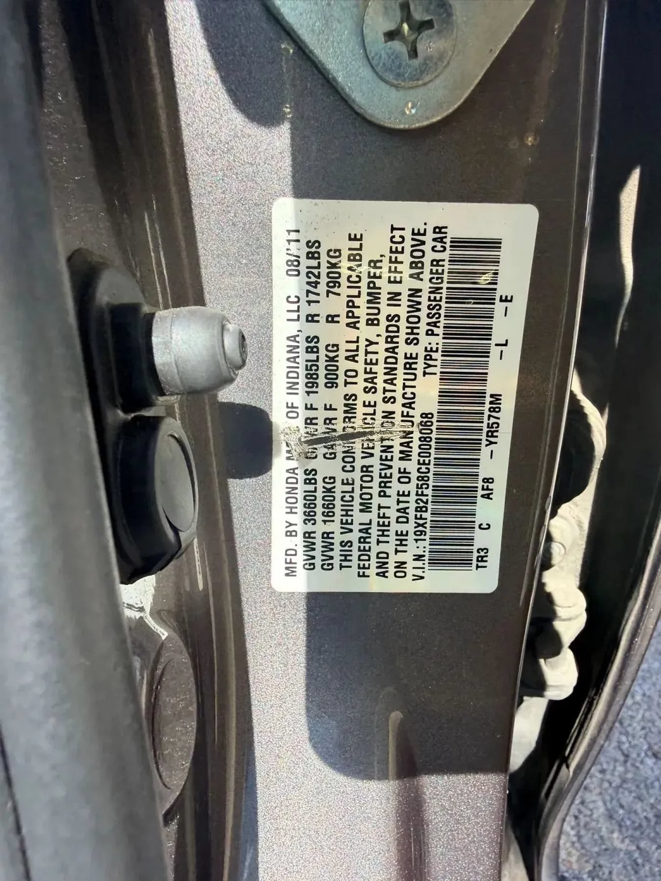 Used 2012 Honda Civic LX image 3