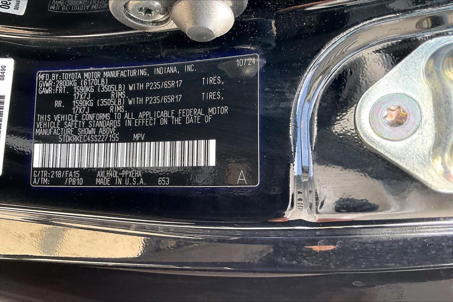 Used 2025 Toyota Sienna LE FWD image 36