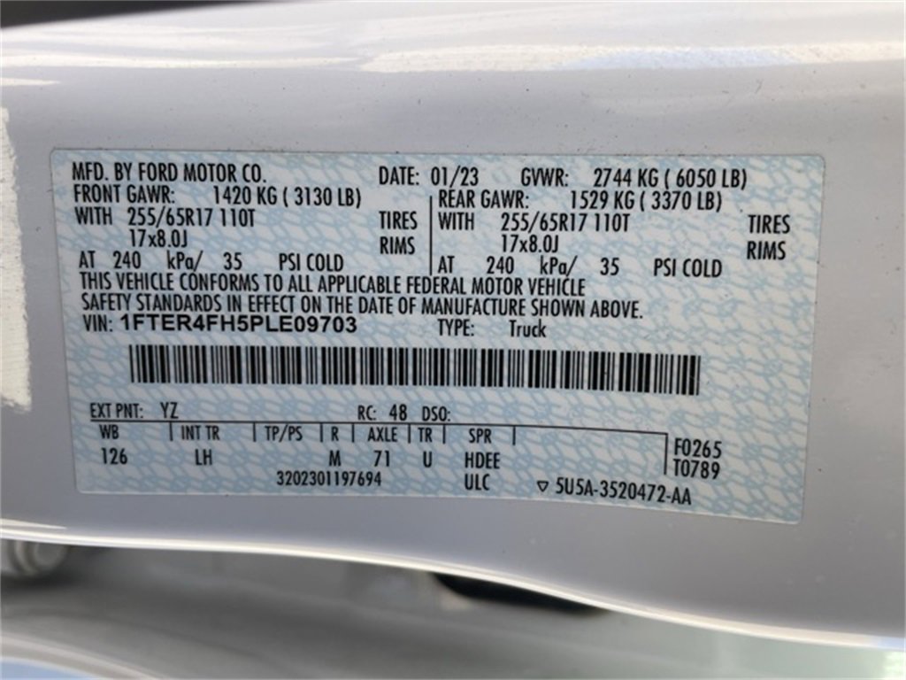 Used 2023 Ford Ranger XLT w/ Equipment Group 301A Mid image 33