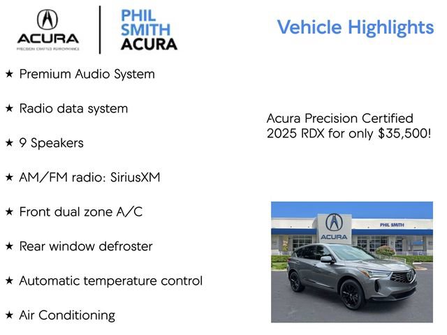 Certified 2025 Acura RDX SH-AWD image 5