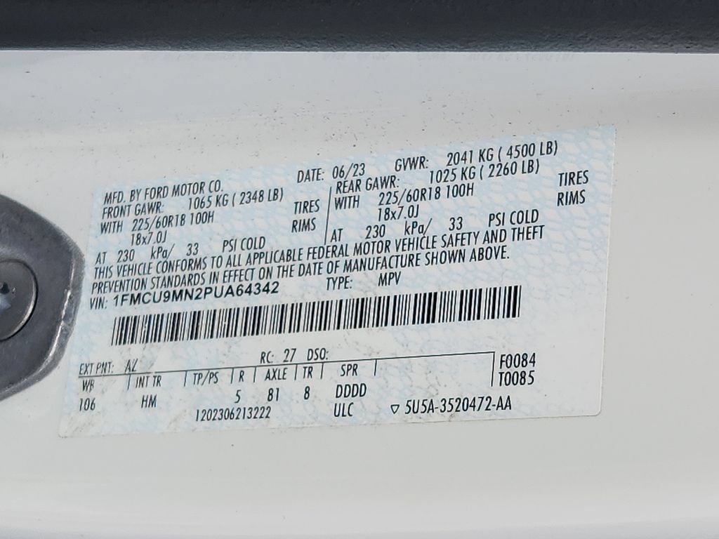 Used 2023 Ford Escape ST-Line w/ Tech Pack #1 AWD/4WD image 28