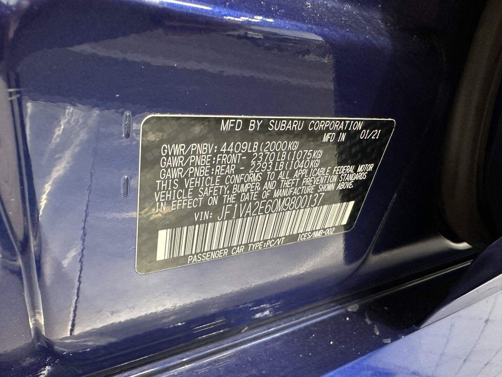 Used 2021 Subaru WRX STI AWD/4WD image 13