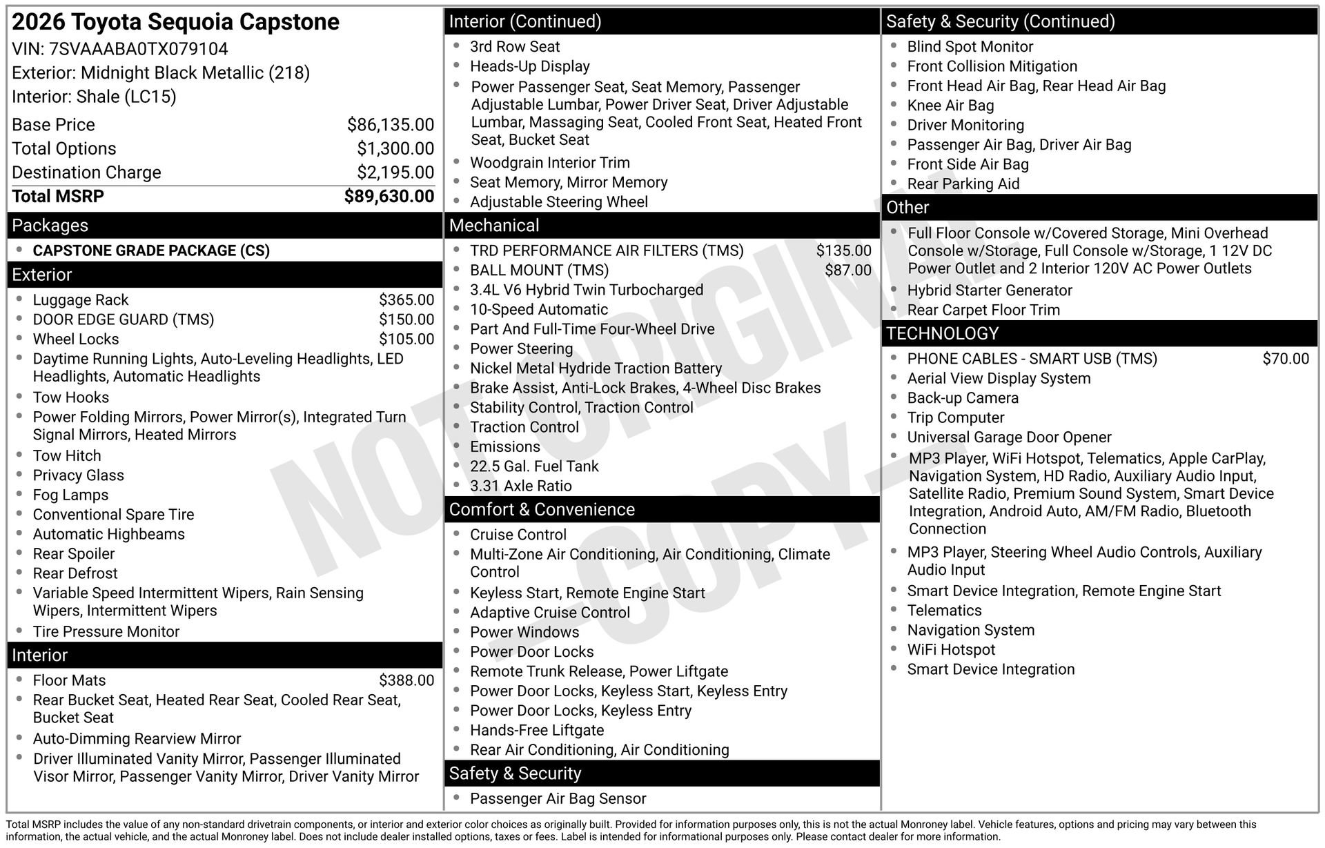 Used 2026 Toyota Sequoia Capstone AWD/4WD image 23