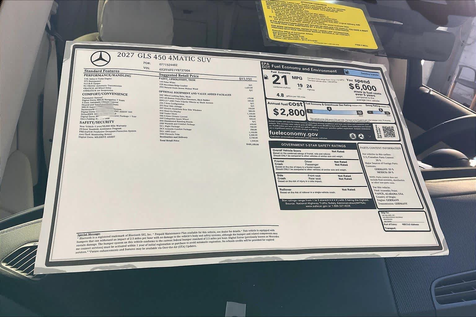 New 2027 Mercedes-Benz GLS 450 4MATIC image 18