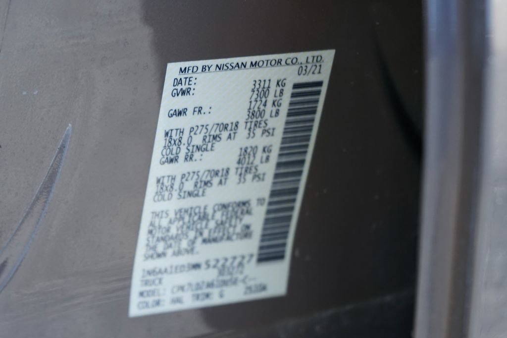 Used 2021 Nissan Titan PRO-4X w/ Pro-4x Utility Package image 52