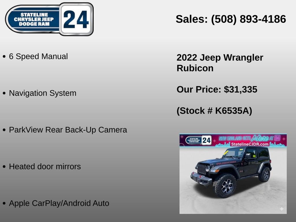 Used 2022 Jeep Wrangler Rubicon AWD/4WD image 5