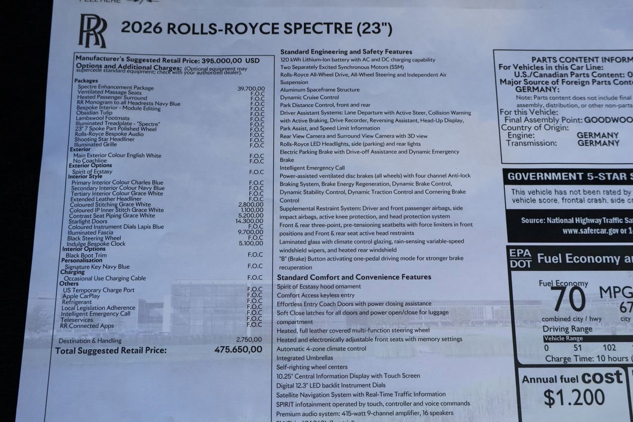 New 2026 Rolls-Royce Spectre AWD/4WD image 25