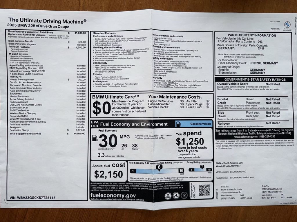 Used 2025 BMW 228i xDrive w/ Premium Package image 11