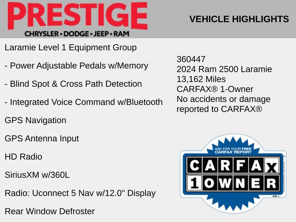 Used 2024 RAM 2500 Laramie AWD/4WD image 12
