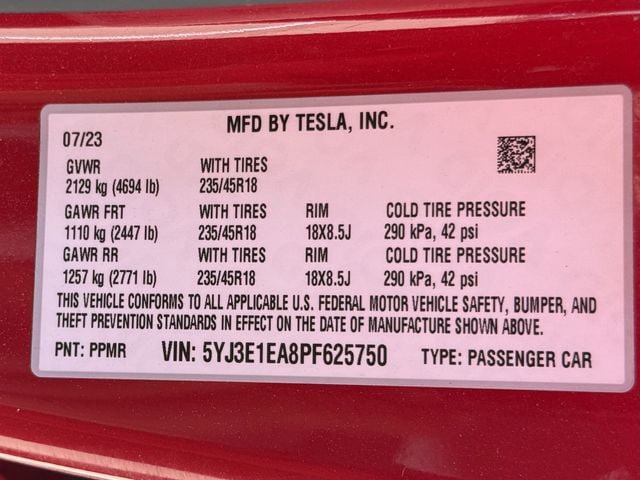 Used 2023 Tesla Model 3 Standard Range RWD image 28