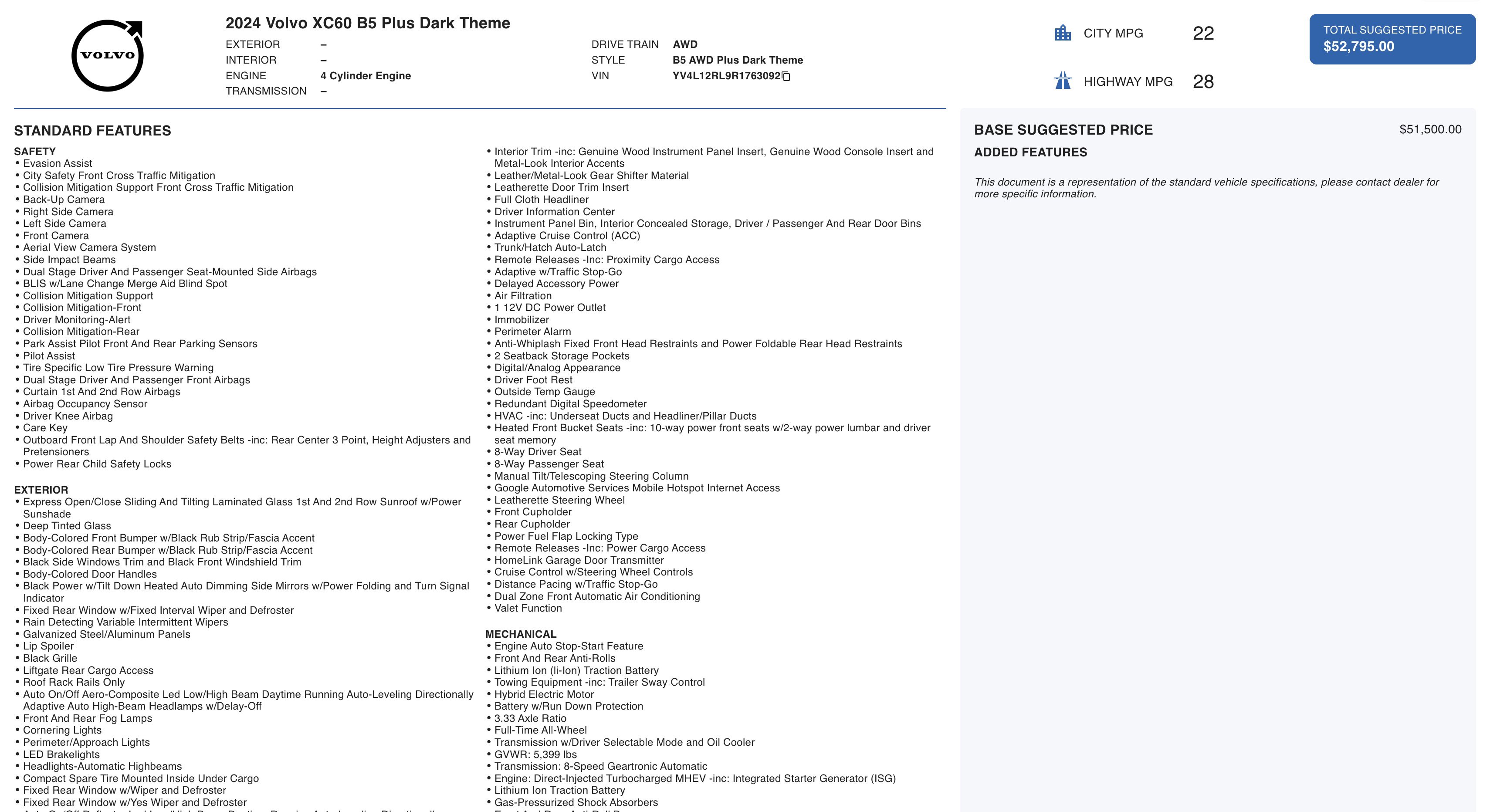 Used 2024 Volvo XC60 B5 Plus image 3