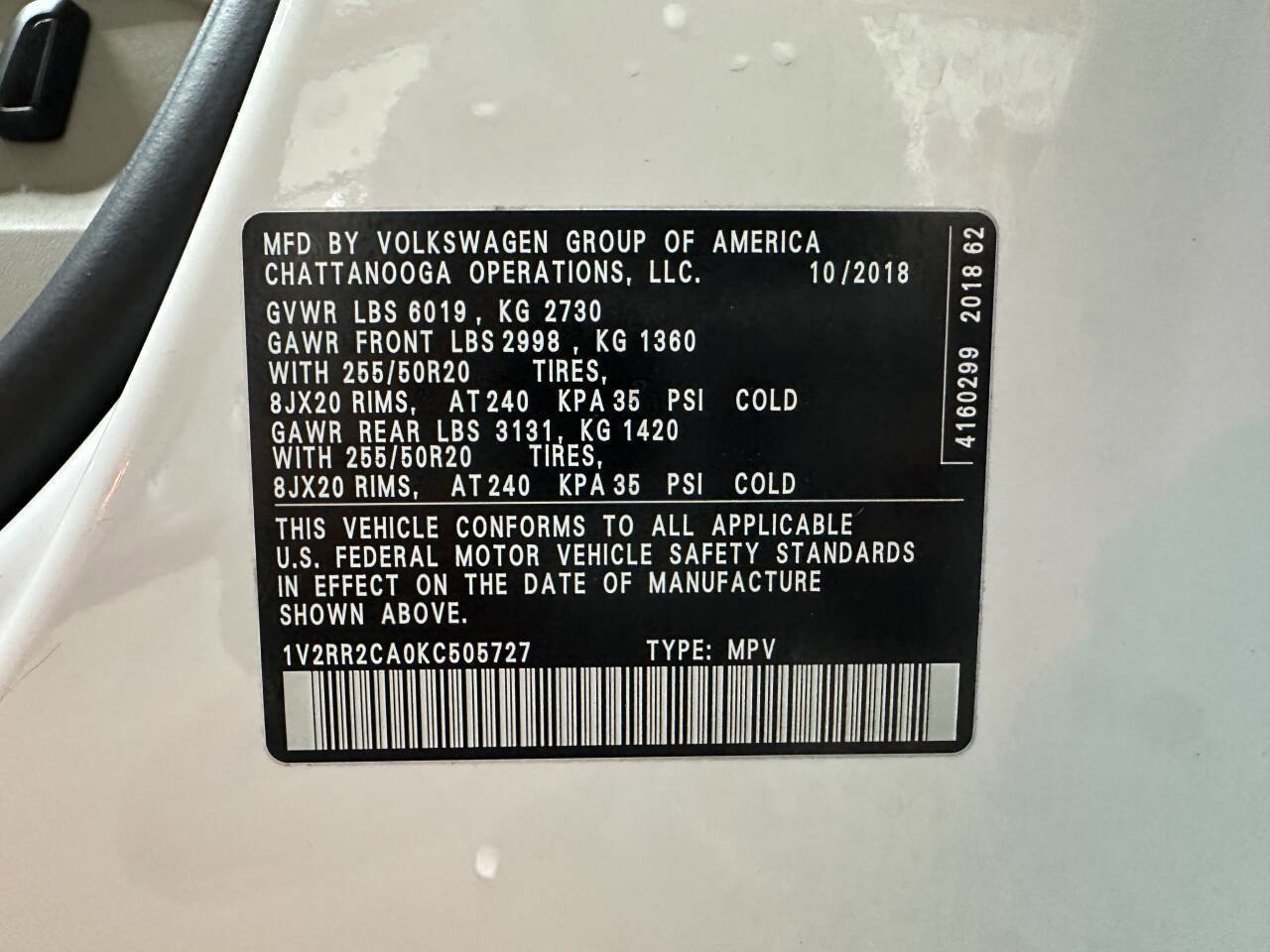 Used 2019 Volkswagen Atlas SEL R-Line image 34