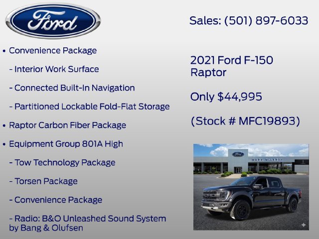 Used 2021 Ford F150 Raptor w/ Equipment Group 801A High AWD/4WD image 13