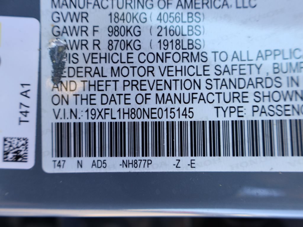 Certified 2022 Honda Civic Sport Touring image 35