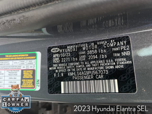 Used 2023 Hyundai Elantra SEL w/ Convenience Package FWD image 32