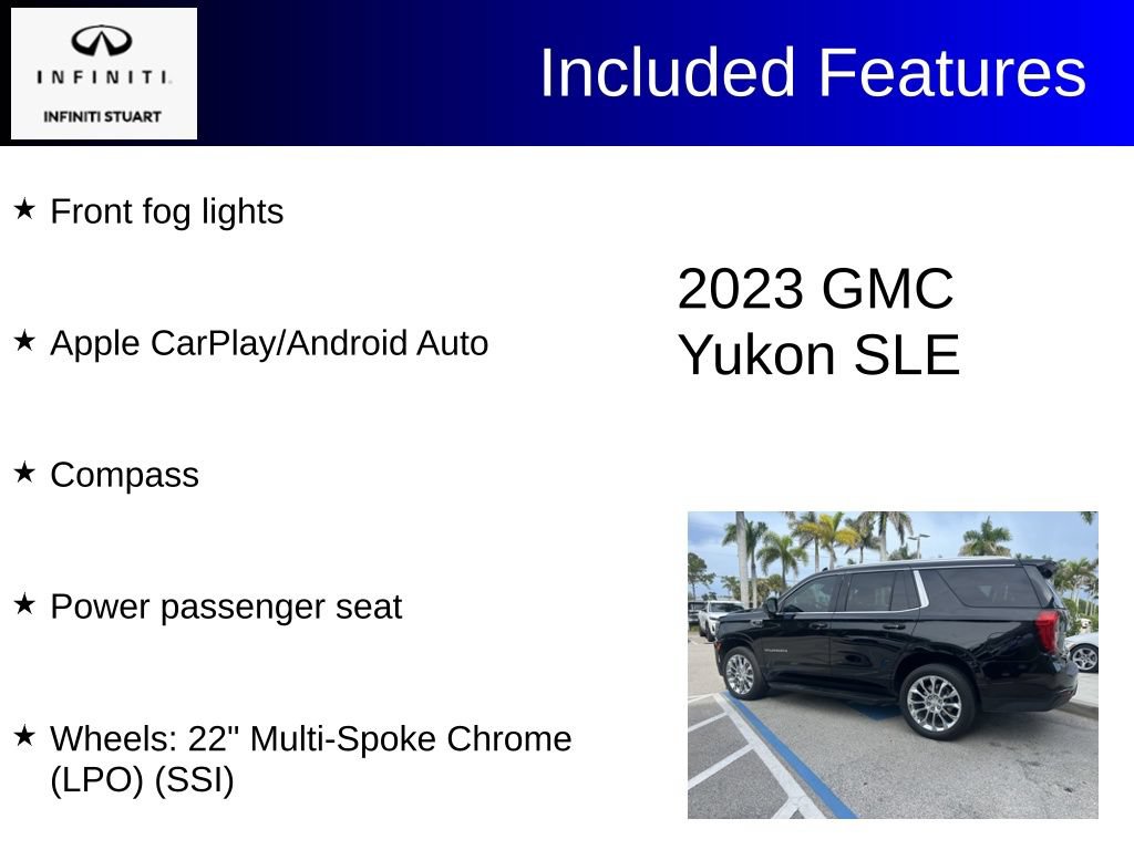 Used 2023 GMC Yukon SLE RWD image 3