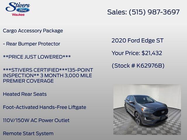 Used 2020 Ford Edge ST w/ Equipment Group 401A AWD/4WD image 27