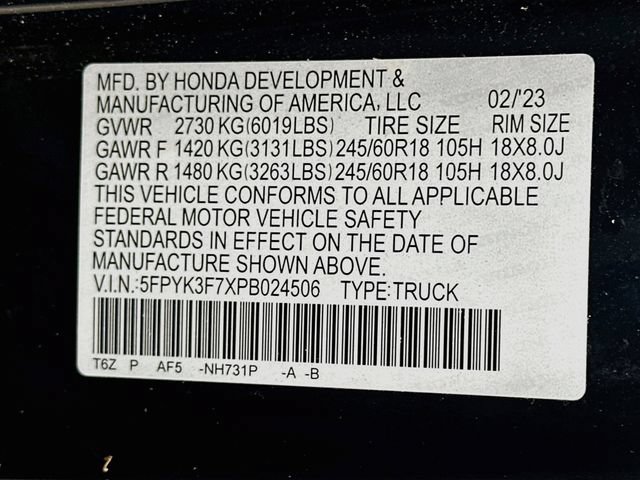 Used 2023 Honda Ridgeline RTL-E image 34