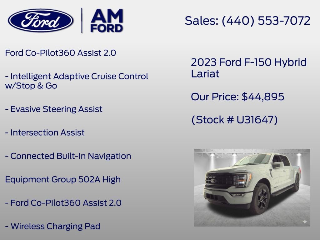 Used 2023 Ford F150 Lariat w/ Equipment Group 502A High AWD/4WD image 7