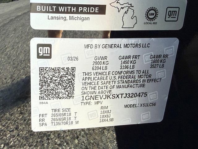 New 2026 Chevrolet Traverse Z71 w/ LPO, Floor Liner Package AWD/4WD image 18