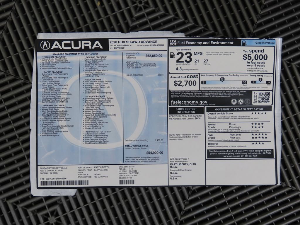 New 2026 Acura RDX Advance Package image 9